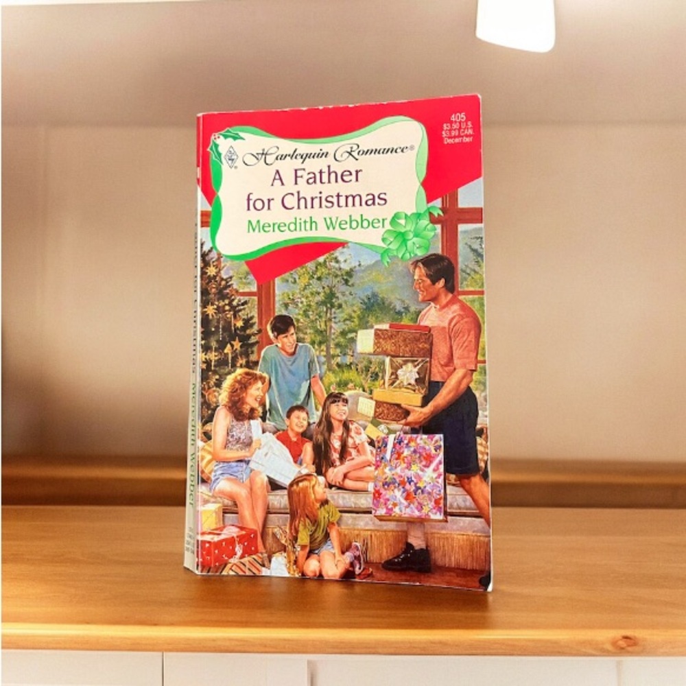 Vintage Harlequin Romance Novel A Father For Christmas Meredith Webber 1997